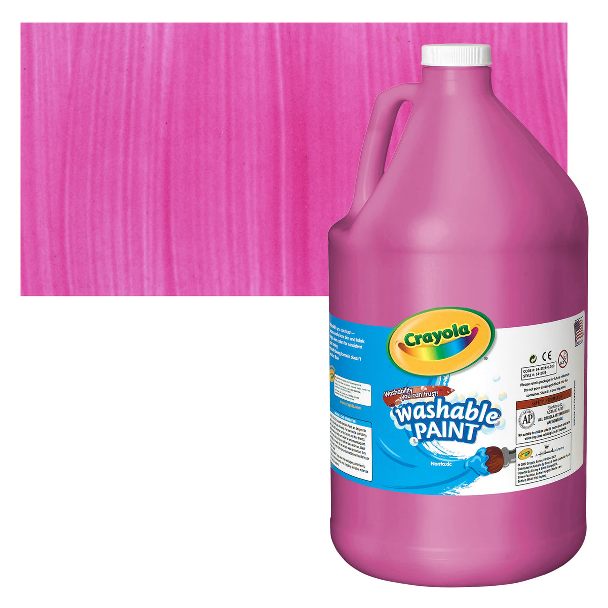 Crayola Washable Paints 1 Gallon / 3.78 L / 128 oz Jugs 1加侖大容量可洗兒童顏料 美國 AP 無毒認證