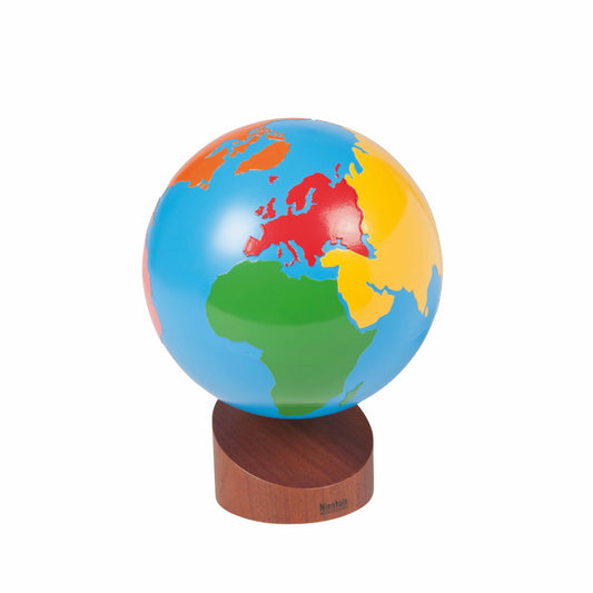Niehuis Montessori Globe Of The Continents: Colored 蒙特梭利教具- 大洲地球儀