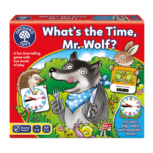 Orchard Toys What's the Time, Mr Wolf Time Telling Game