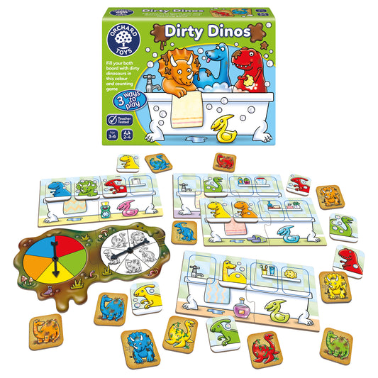 Orchard Toys Dirty Dinos Colour and Counting Game