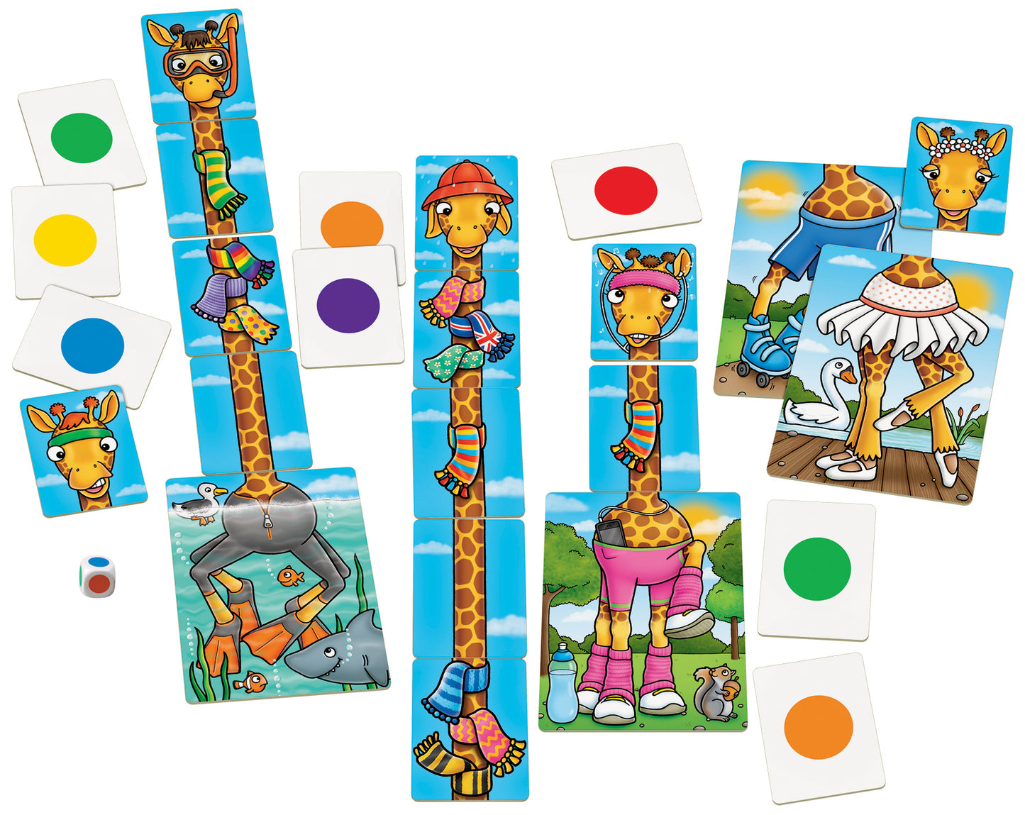 Orchard Toys Giraffes in Scarves Colour and Counting Game