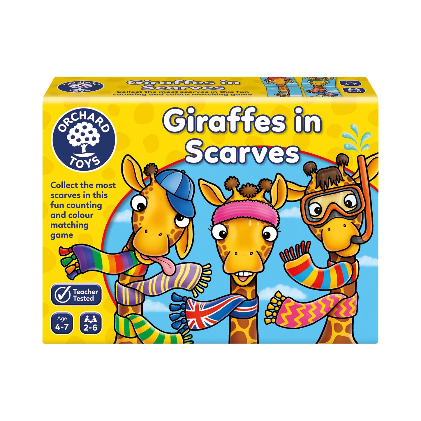 Orchard Toys Giraffes in Scarves Colour and Counting Game