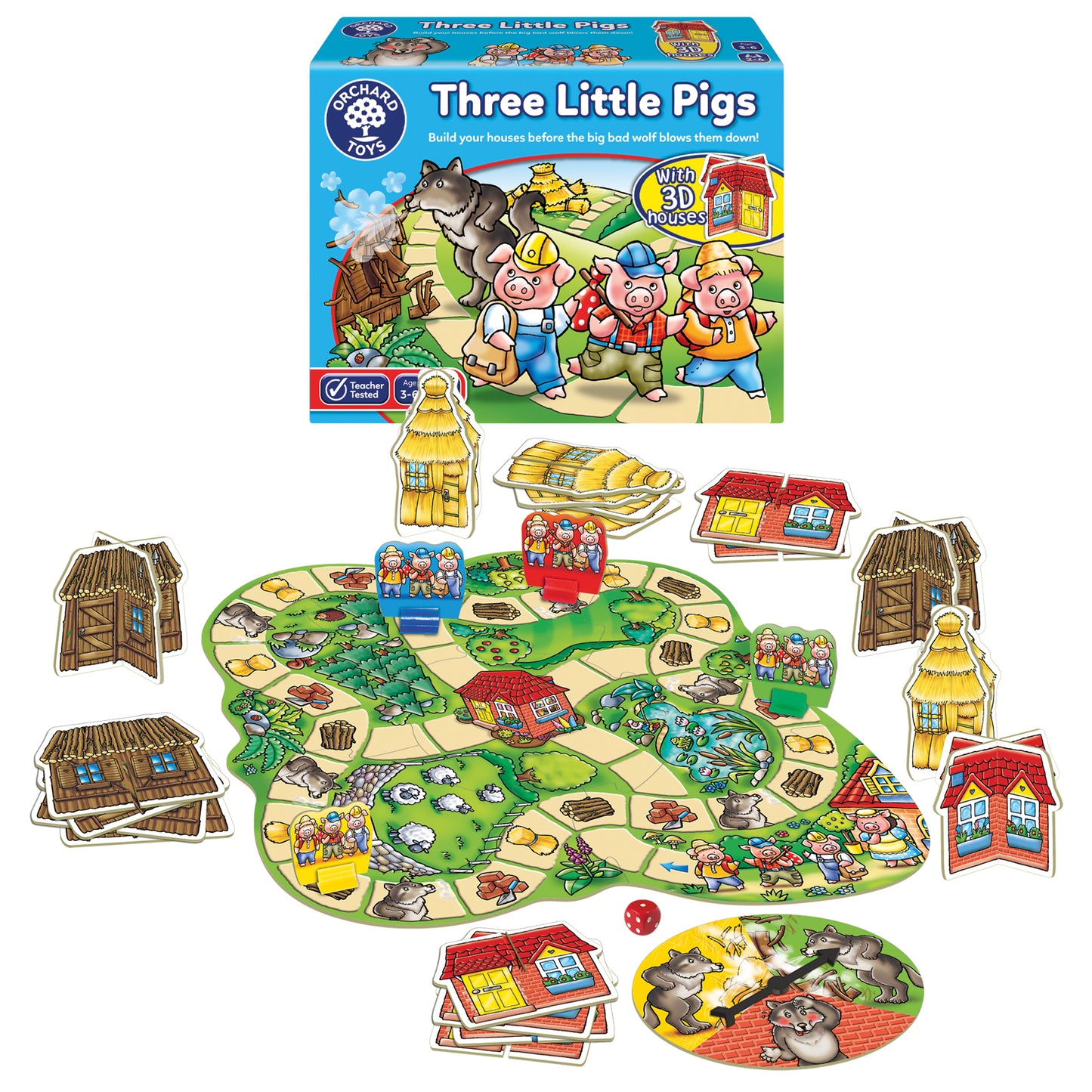 Orchard Toys Three Little Pigs Board Game 三隻小豬棋盤遊戲