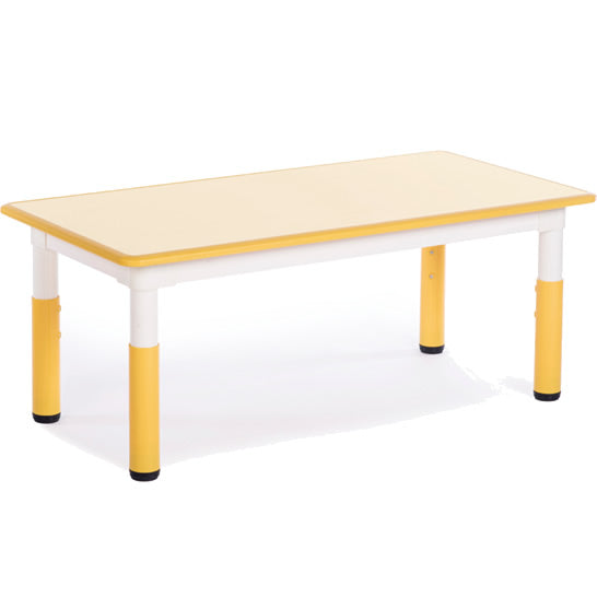 KYC Rectangular Table Height Adjustable with Wear-resisting Melamine Tabletop 1200W x 600L x 460-580H mm 長方形塑膠高度可調桌 三聚氰胺耐磨層桌面