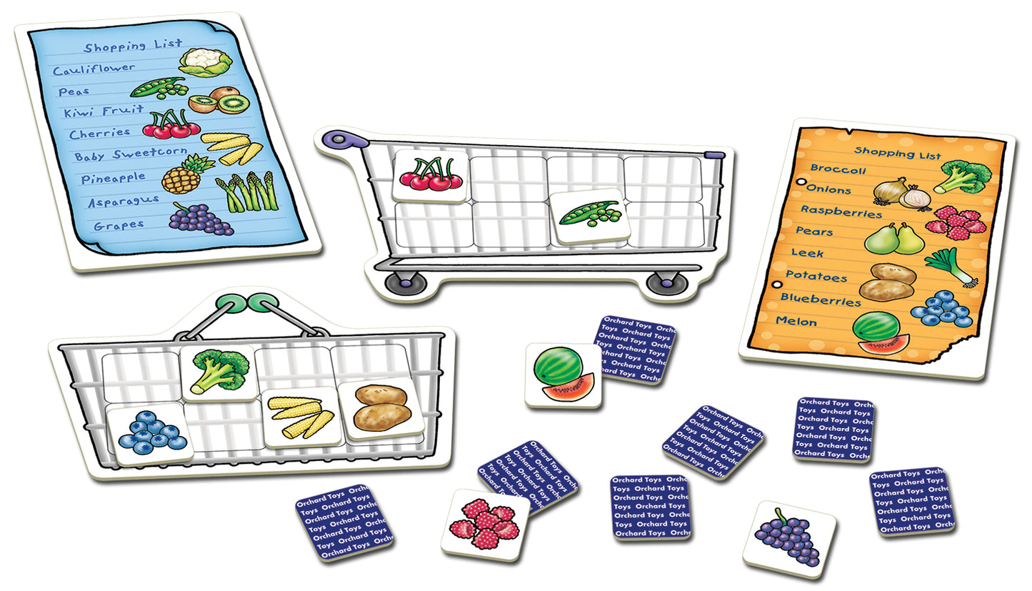 Orchard Toys Shopping List Extras - Fruit & Veg Memory Game