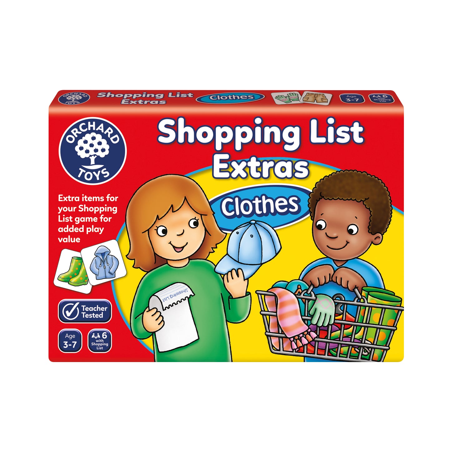 Orchard Toys Shopping List Extras - Clothes Memory Game
