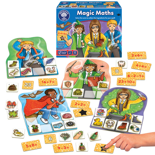 Orchard Toys Magic Maths Game Addition-Subtraction and Multiplication Game