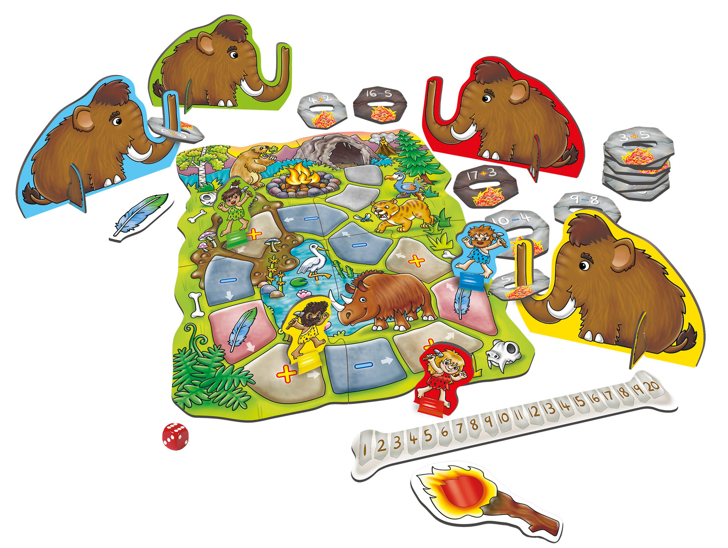Orchard Toys Mammoth Maths Game Addition and Subtraction Game