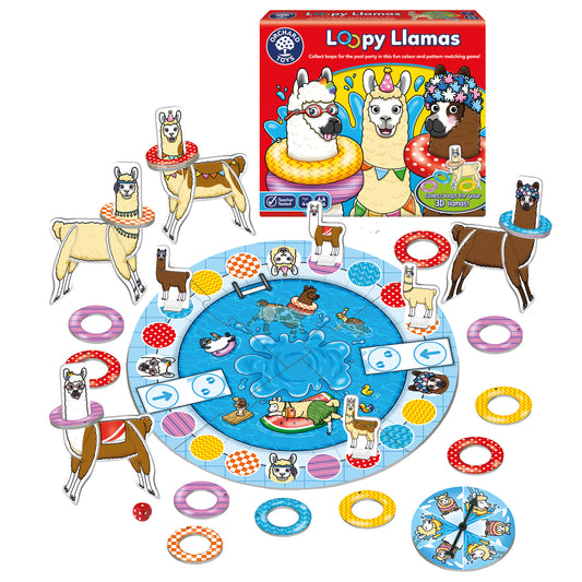 Orchard Toys Loopy Llamas Matching & Pegging Game 瘋狂大羊駝配對遊戲