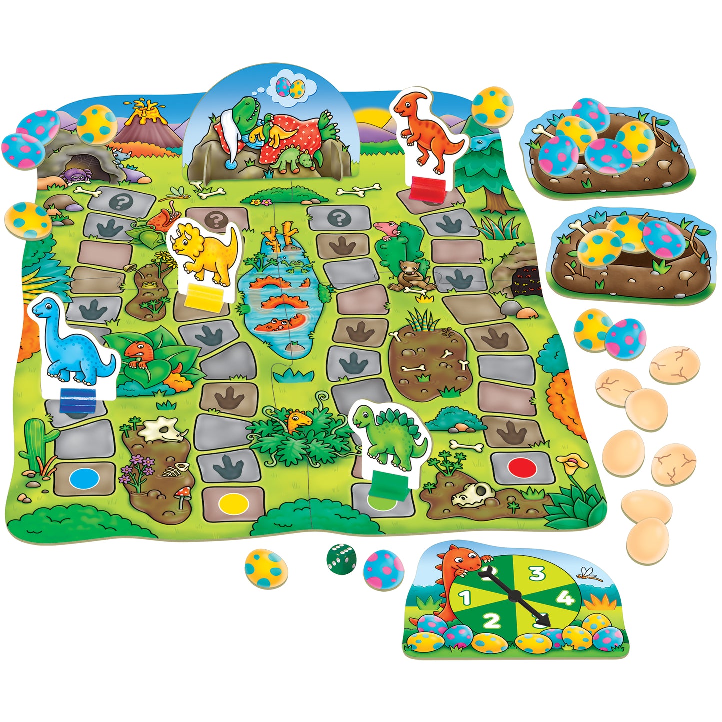 Orchard Toys Dino-Snore-Us Action-packed Board Game