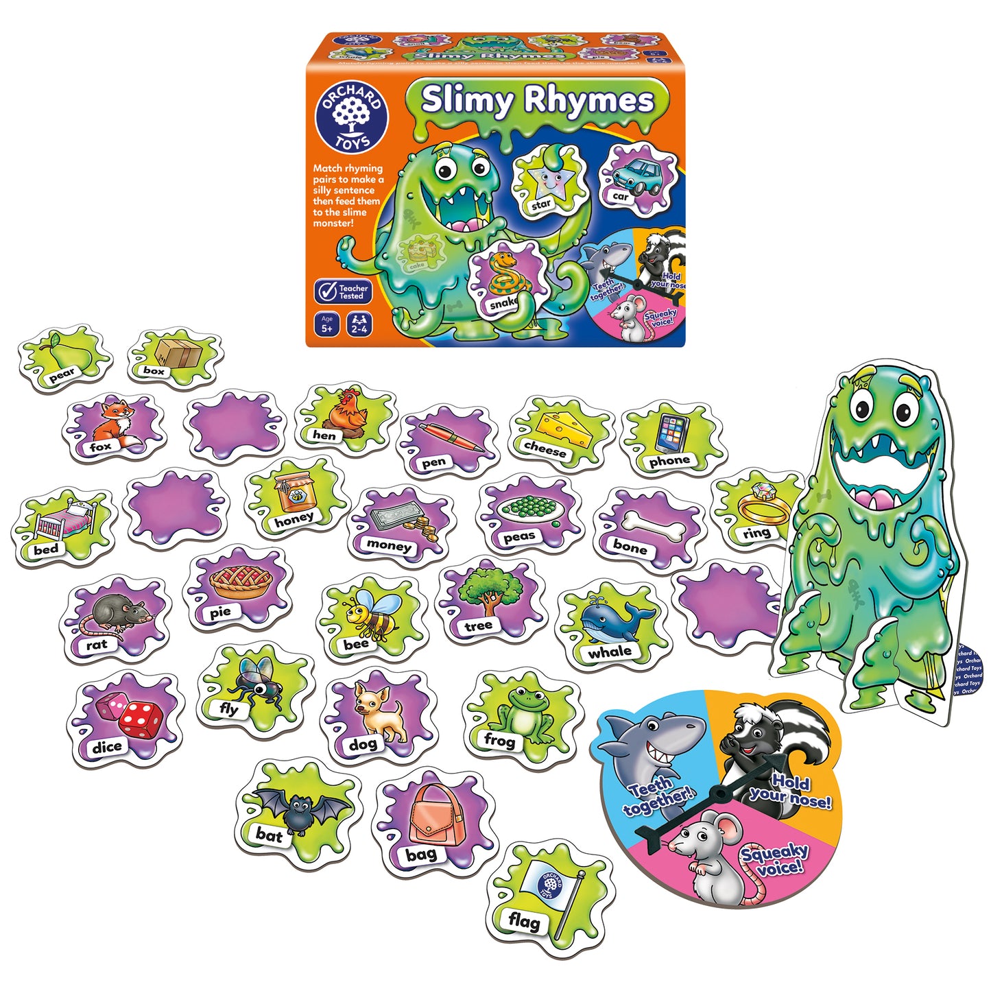 Orchard Toys Slimy Rhymes Rhyming Words Game