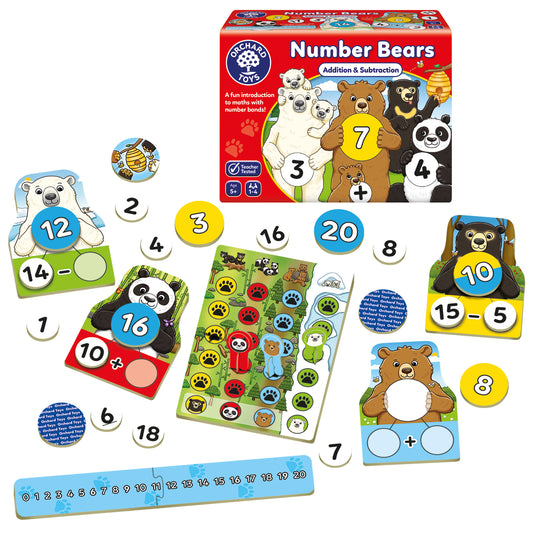 Orchard Toys Number Bears Addition and Subtraction Game