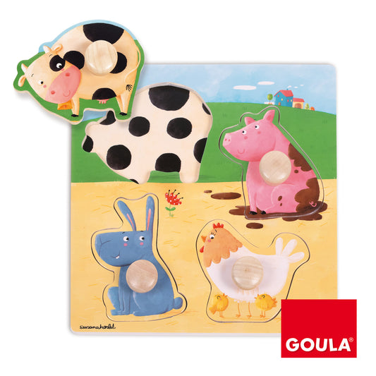 Goula Match-inside Farm Animals Peg Puzzle