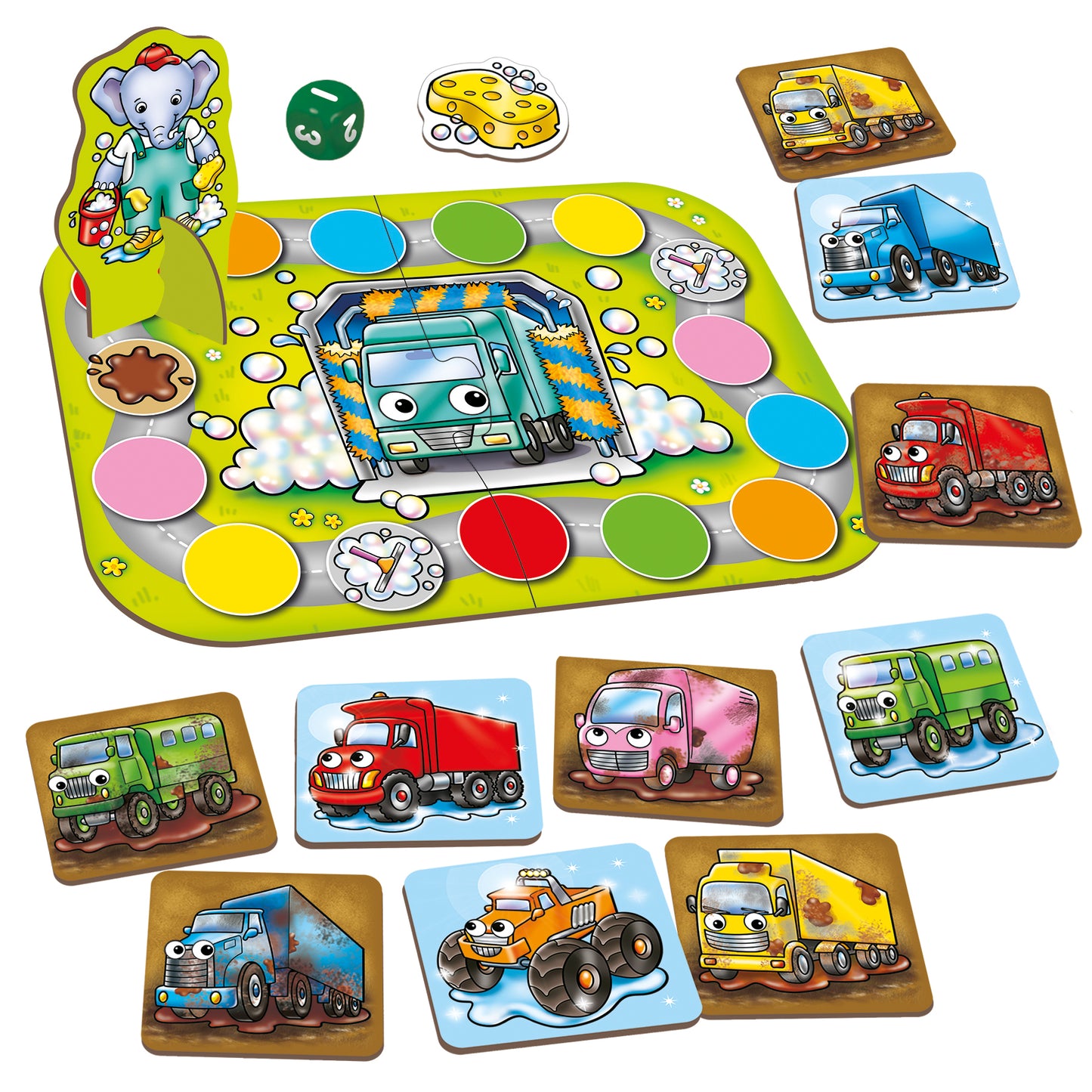 Orchard Toys Mucky Trucks Colour Matching Game