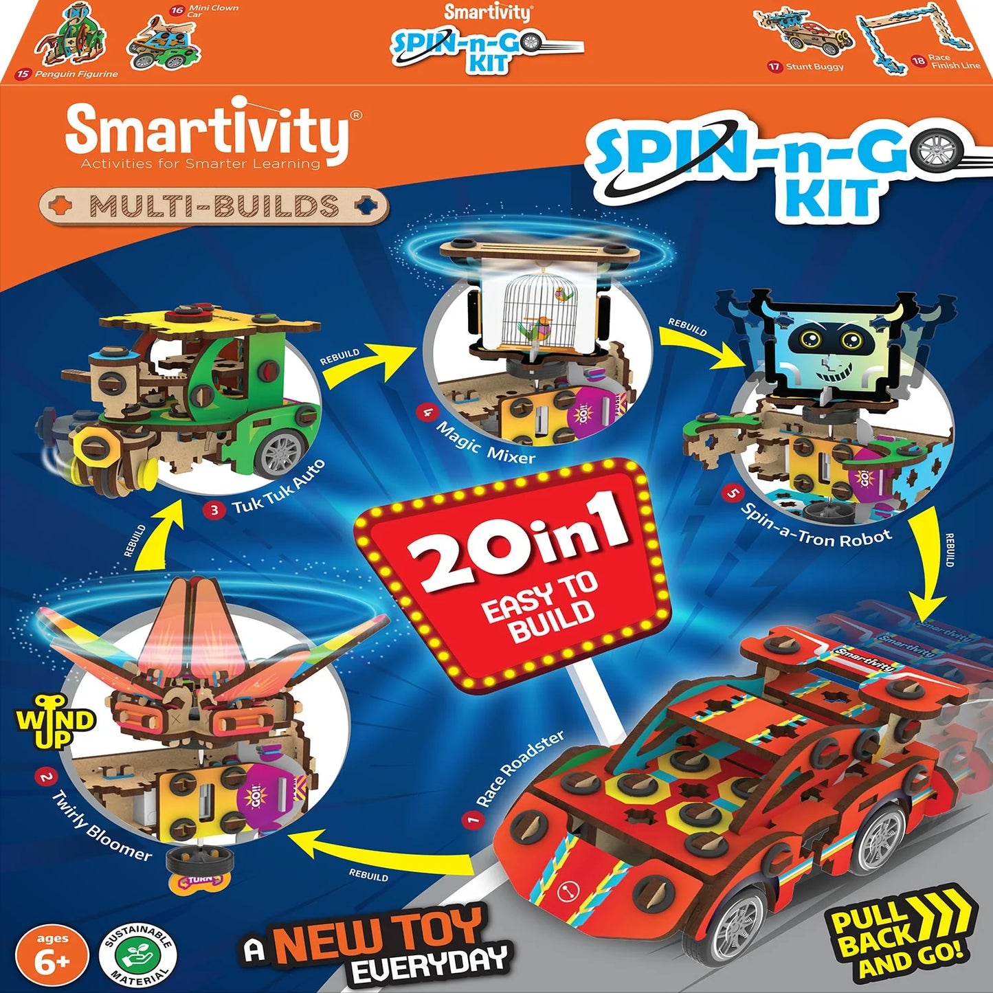 Smartivity 20 in 1 Spin-n-Go Kit 20合1 機動旋轉模型套裝