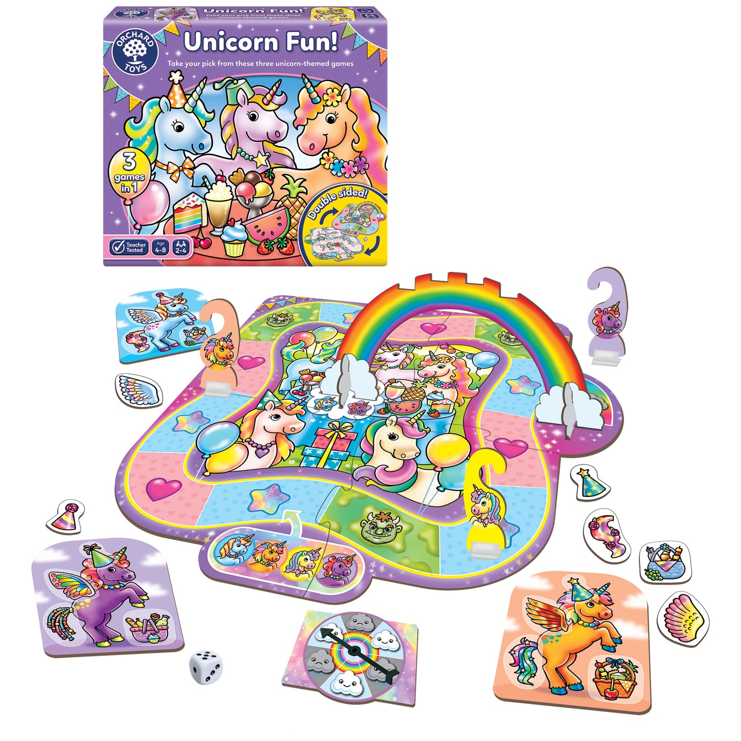 Orchard Toys Unicorn Fun! 3-in-1 Counting Game 獨角獸派對3合1數數遊戲