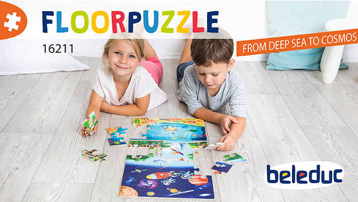 Beleduc Floor Puzzle Deep Sea to Cosmos 海陸空找找看大號拼圖