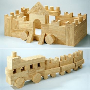 4cm Softwood Blocks   Weplay軟質木紋積木4cm