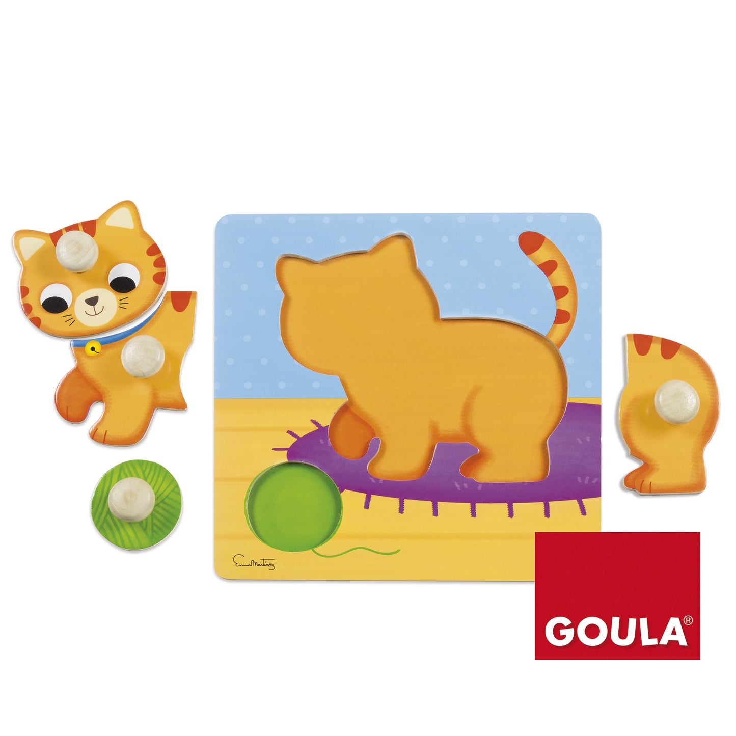 Goula Cat Peg Puzzle