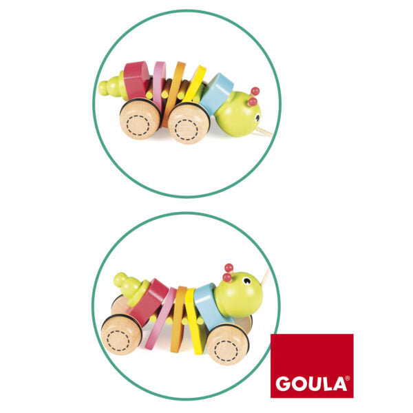 Goula Pull Along Click-Clack Caterpillar 拉行型搖擺蟲