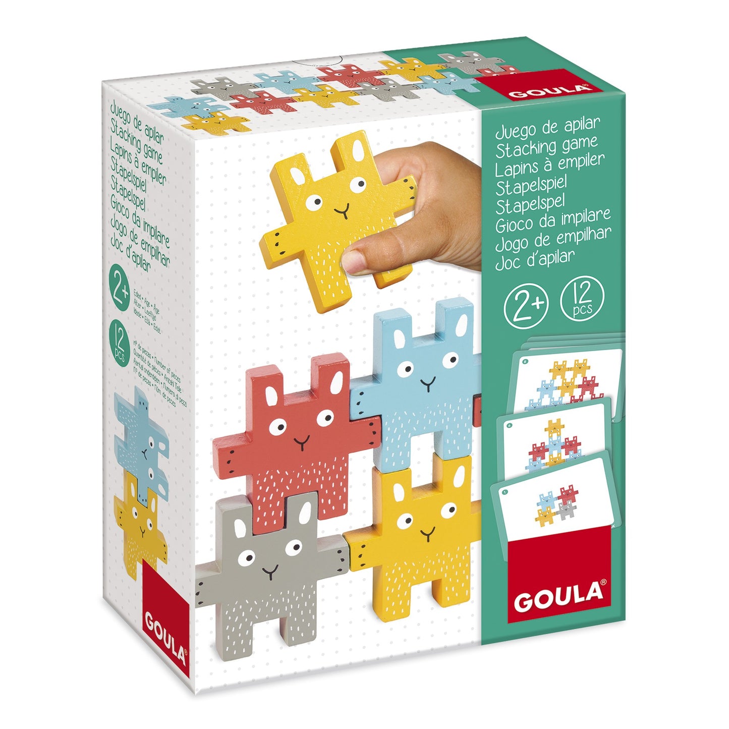Goula Stacking Game Baby Rabbit Color and Number Matching & Sorting