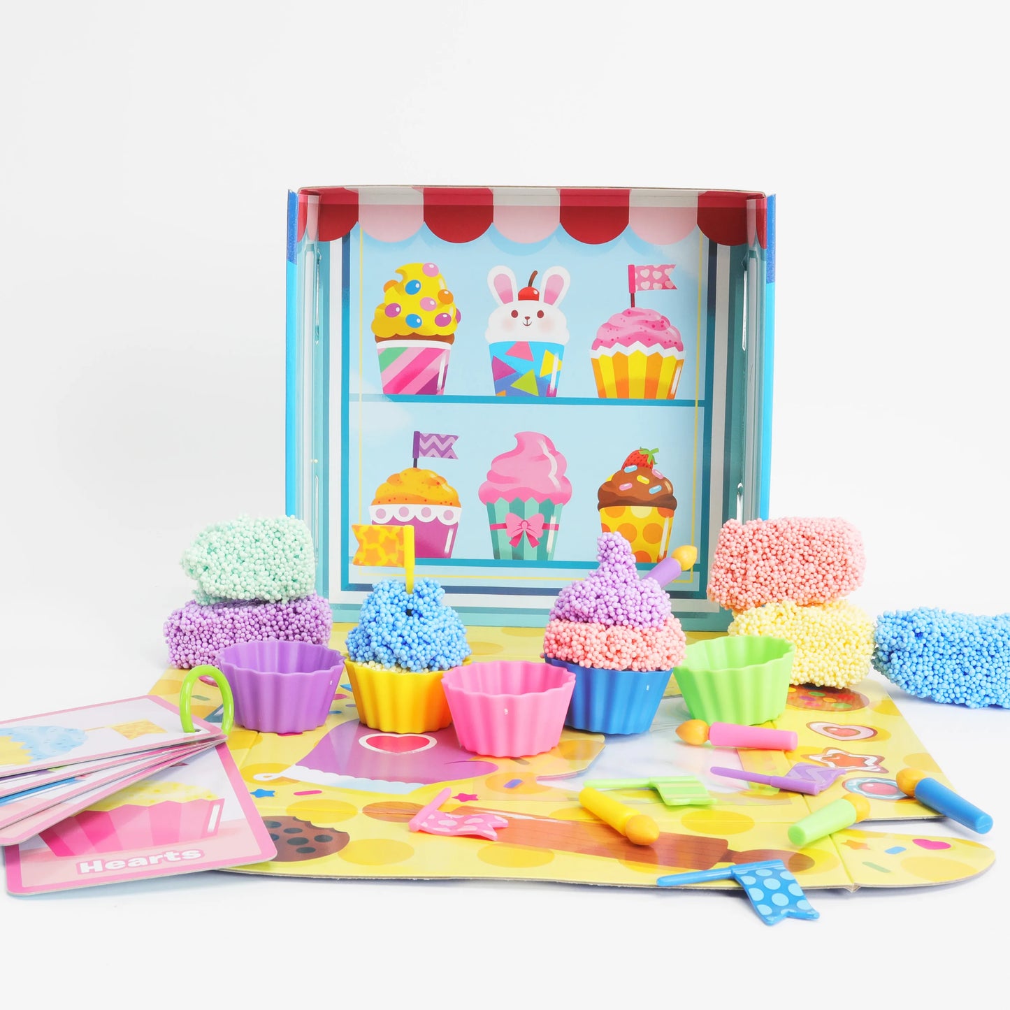 Educational Insights Playfoam Cupcake Cafe Set 魔塑粒粒黏土 紙杯蛋糕咖啡廳套裝 小手肌感官遊戲