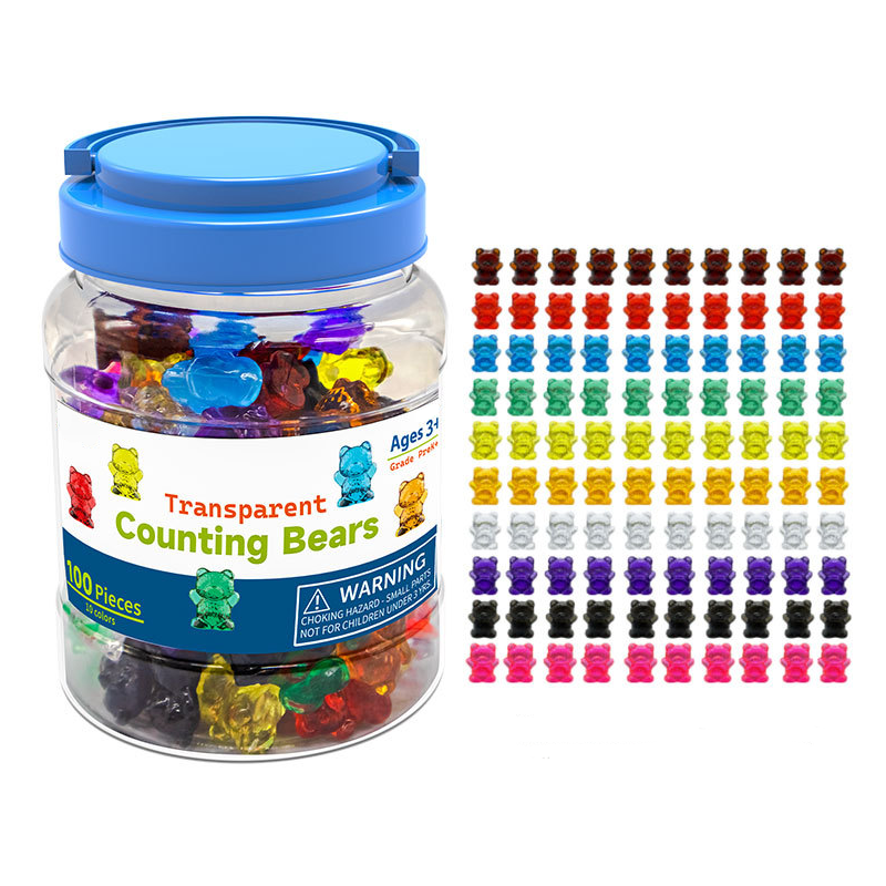 Transparent Counting Bears 100 Pieces 透明數數小熊 100個