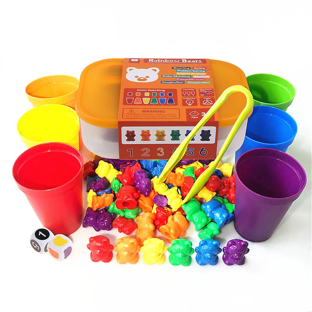 Rainbow Counting Bears Playset 彩色數數小熊幼兒遊戲套裝