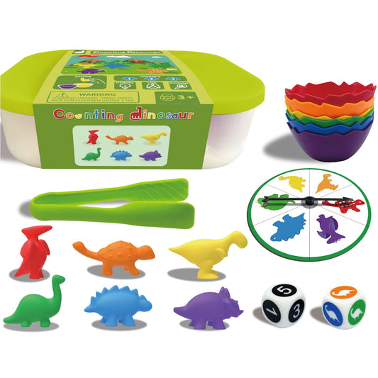 Counting Dinosaurs Playset 彩色數數恐龍幼兒遊戲套裝
