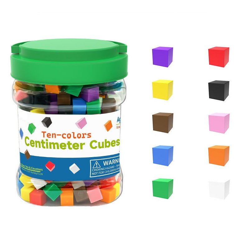 Ten-colors Centimeter Cubes 300 Pieces 10色一公分立方體 300個