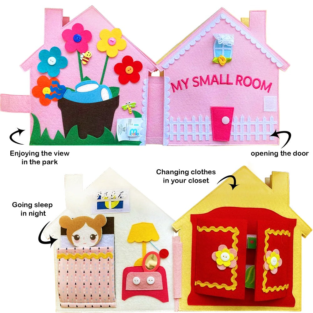 MOVEBO My Small Room Quiet Book Cloth Book 我的小房間啟蒙玩具布書