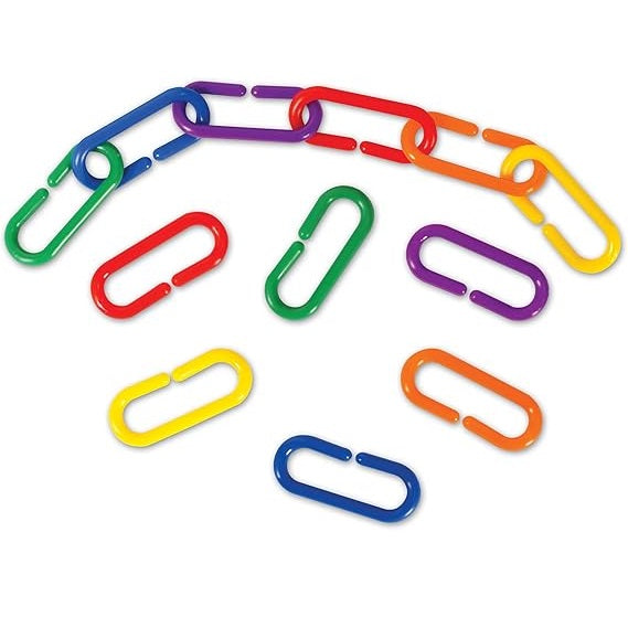 Fine Motor Training C-Clips Chain Links 150 Pieces 精細動作訓練C型鏈條環扣 150個
