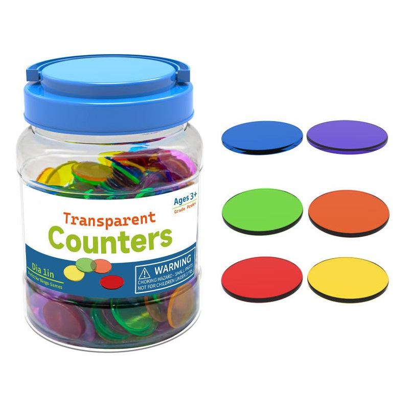 Transparent Chip Counters 300 Pieces 透明數數圓片 300個