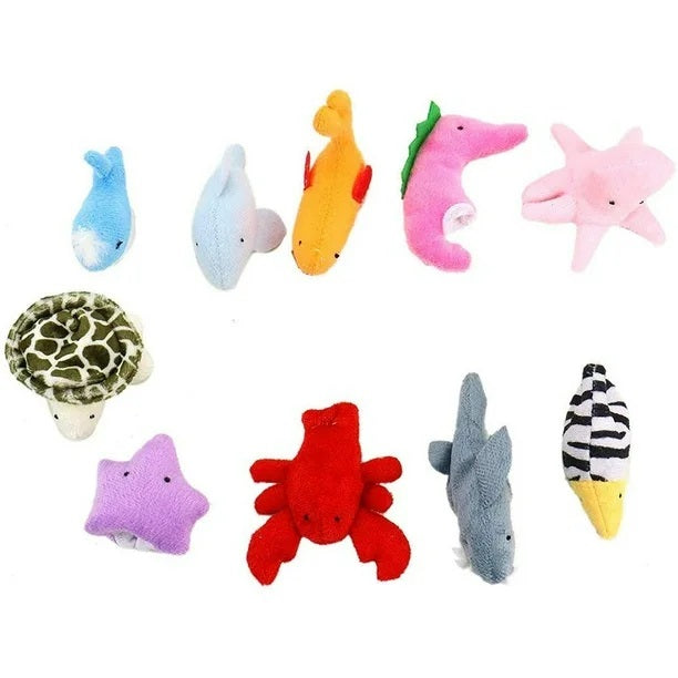 Kindermatic Sea Animal Finger Puppets, set of 10 海洋動物手指偶10個套裝