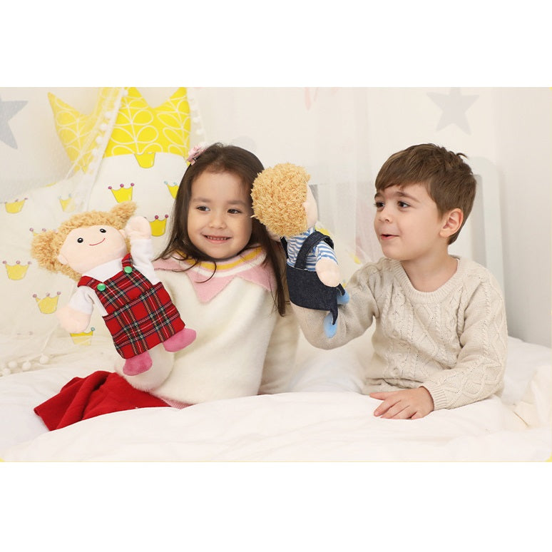 Family Puppet 30cm Set of 6 一家人家庭成員手偶 30cm六個套裝