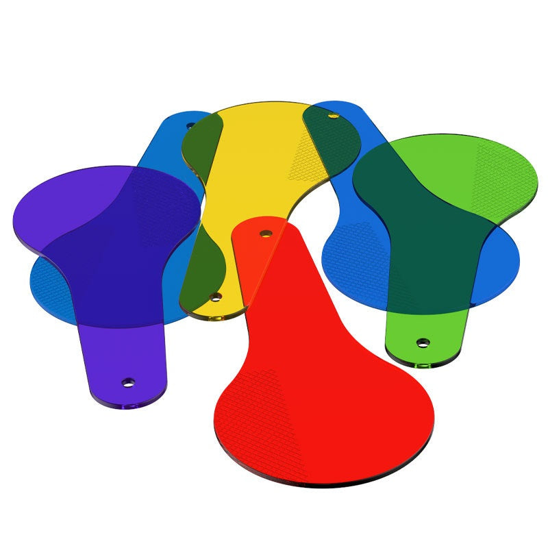 Colour Paddles, set of 6 三原色彩色透光片