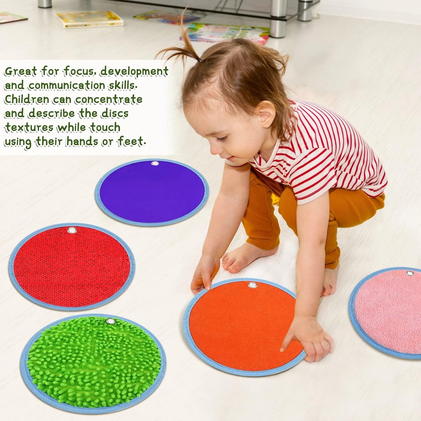 Sensory Texture Pad, set of 10 感官觸覺紋理軟墊10個