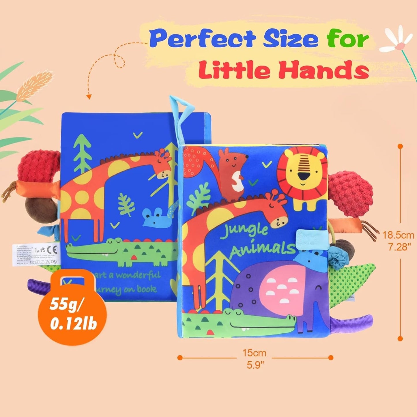 My Jungle Animal Tails Book 我的叢林動物尾巴布書