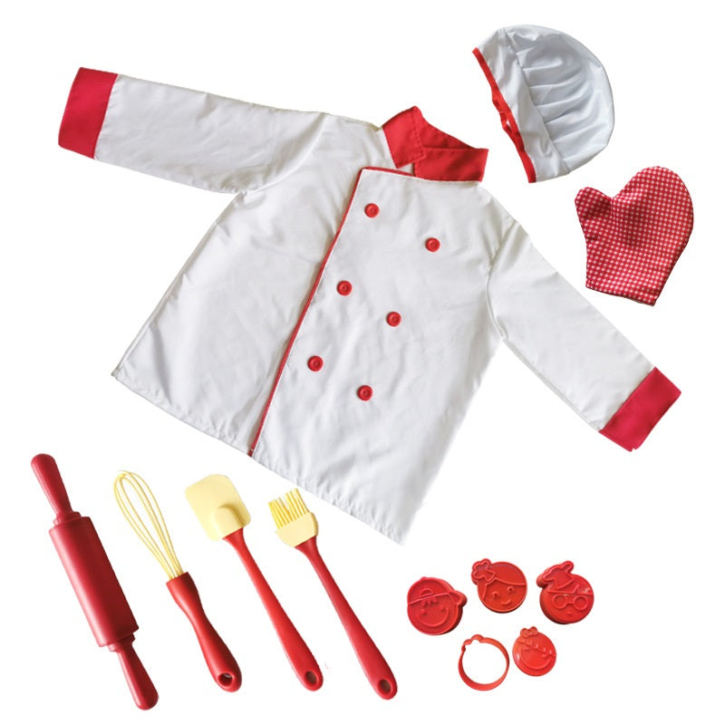 烘焙師 - 角色扮演職業服飾 Baker Role Play Costume for Kids