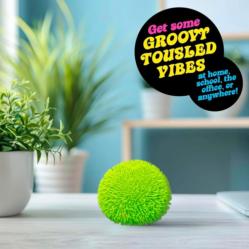 Fidget Sensory 7cm Soft Shaggy Balls Assorted Color Set of 4個 軟刺捏捏球感官減壓玩具 顏色隨機