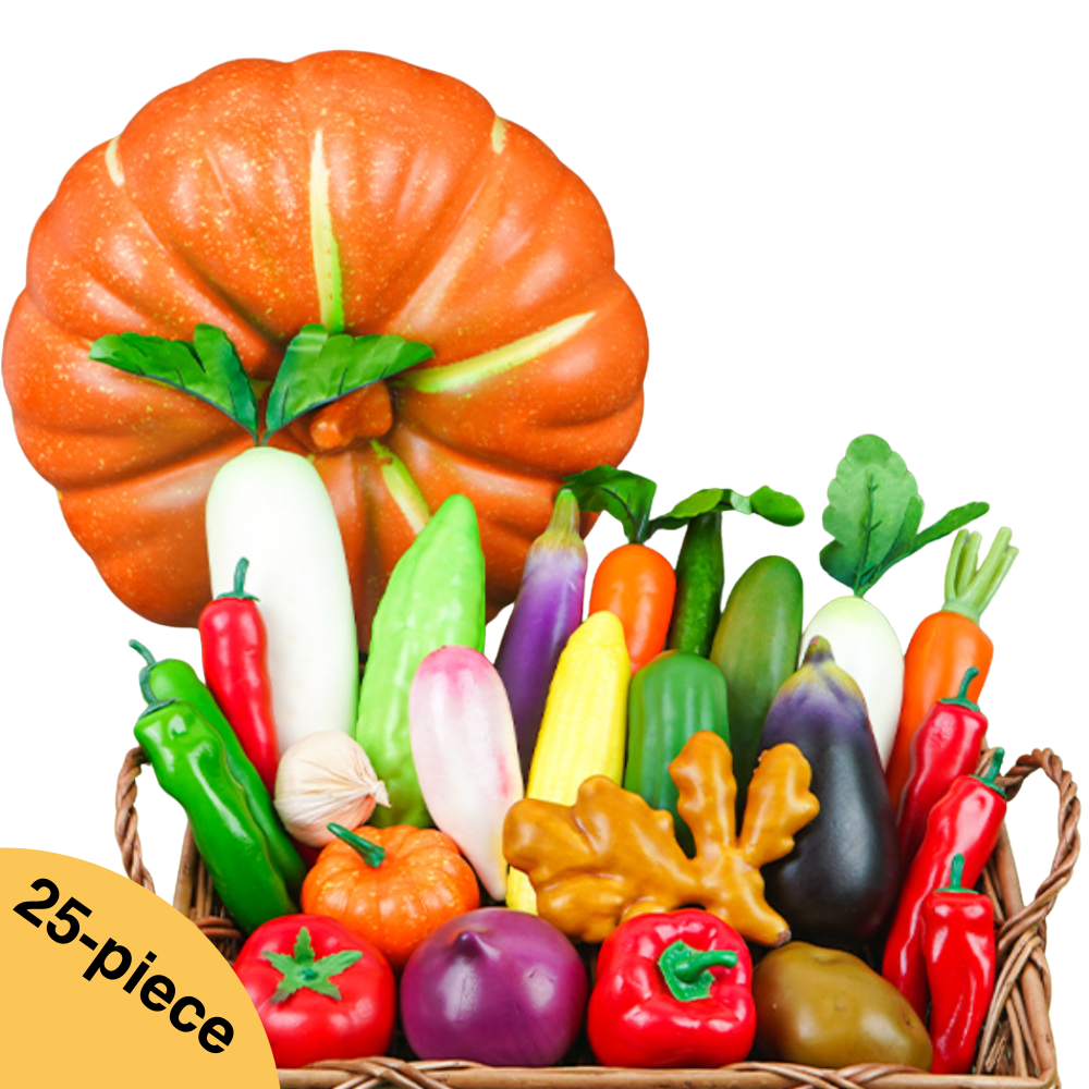 Realistic Artificial Vegetables Set 仿真人工蔬果套裝