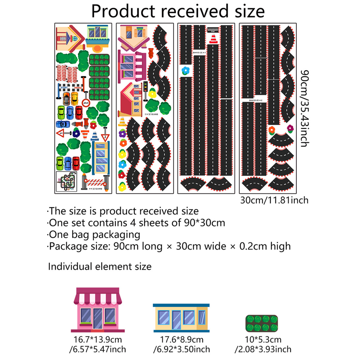 City Traffic Sensory Path Floor & Wall Decal 城市交通道路感官地貼與牆貼