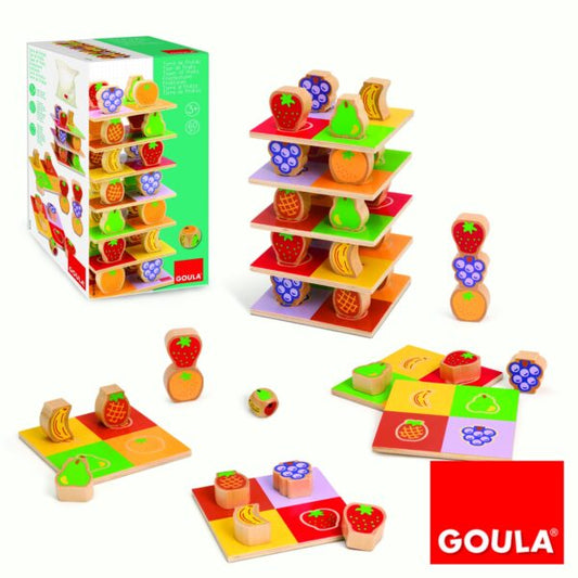 Goula Tower of Fruits Color & Number Stacking Game Classroom Edition