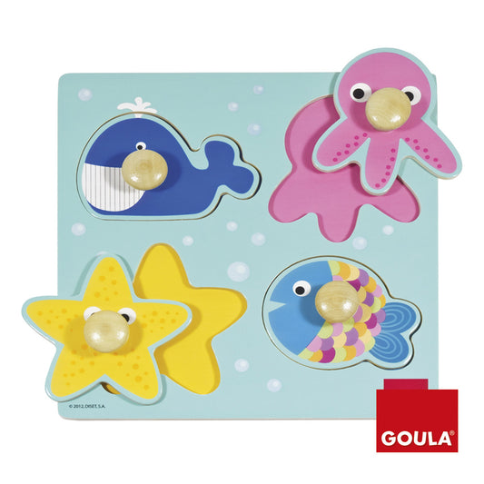 Goula Sea Creatures Peg Puzzle