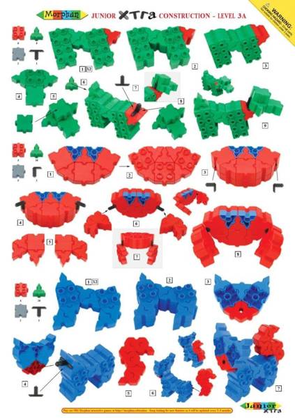 Morphun Junior Xtra 100 Model 200 Piece Set Tub