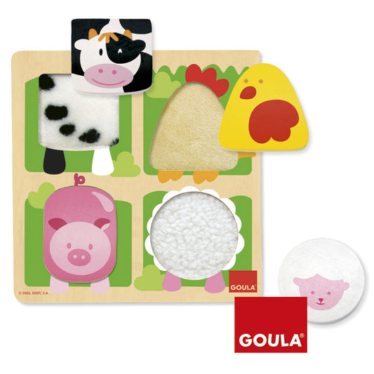 Goula Touch-inside Farm Fabric Puzzle