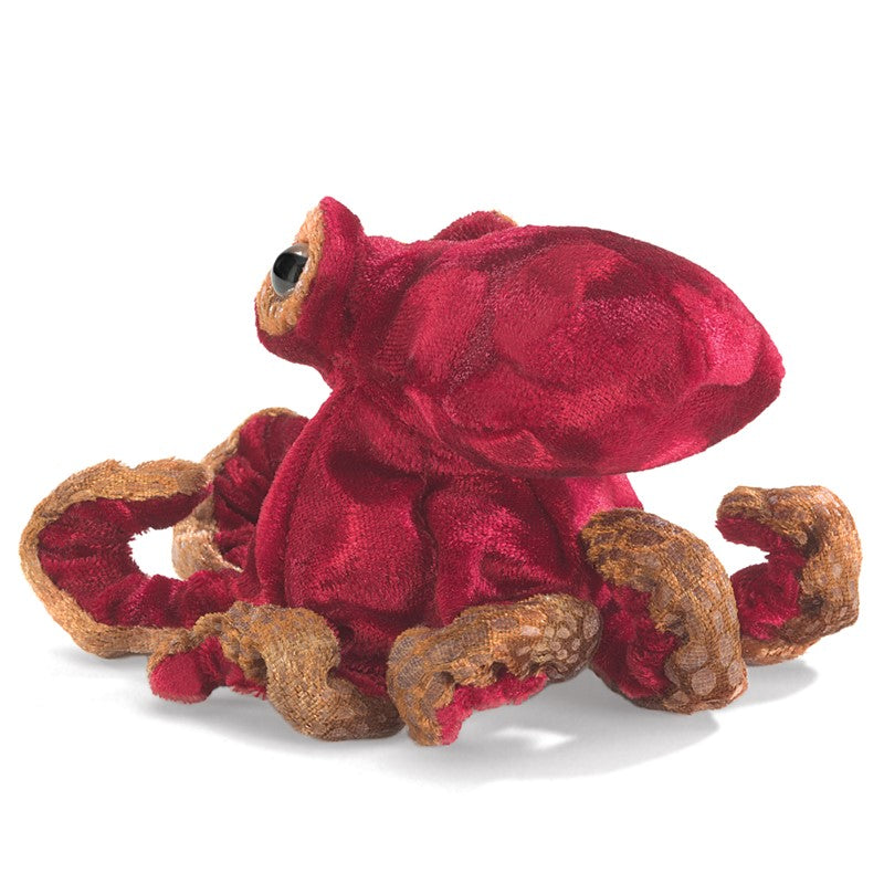 Mini Red Octopus Finger Puppet 迷你紅色章魚手指玩偶