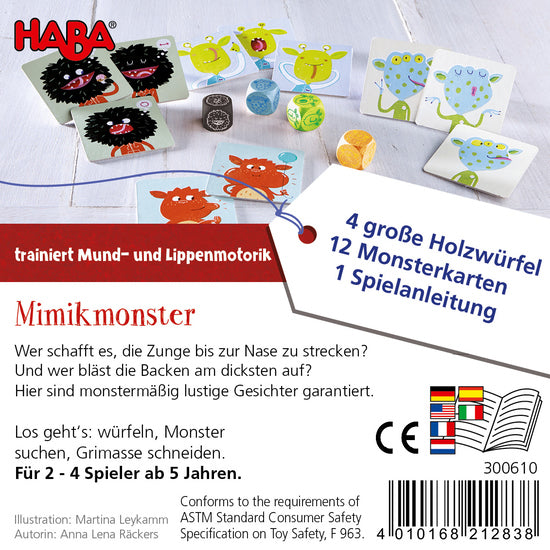 HABA Monster Face Bursts Game 怪物臉爆裂遊戲
