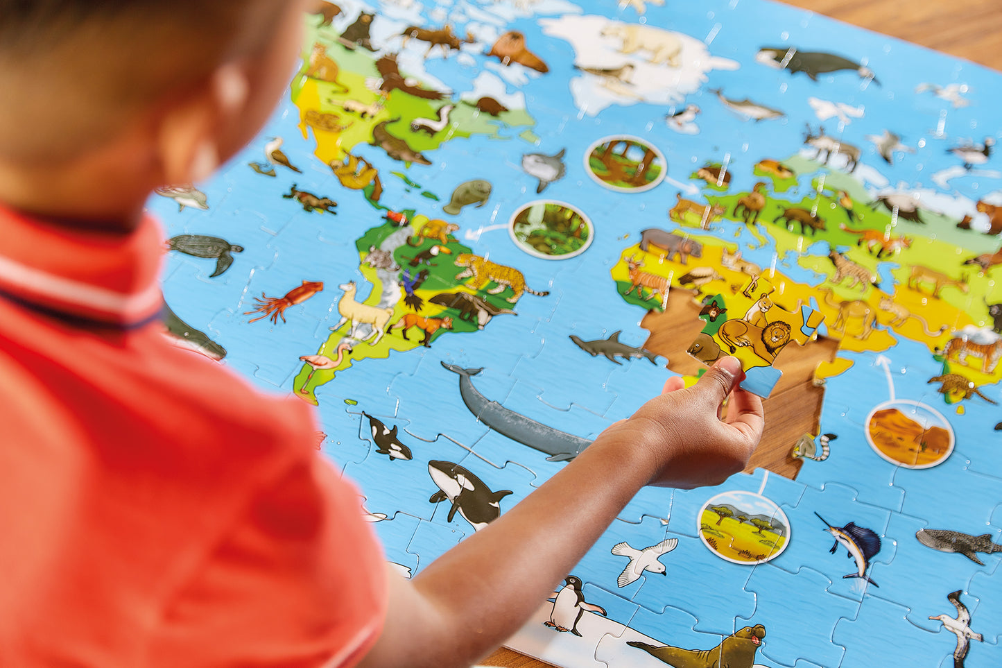 Orchard Toys Animal World Jigsaw Puzzle with Gaint Poster