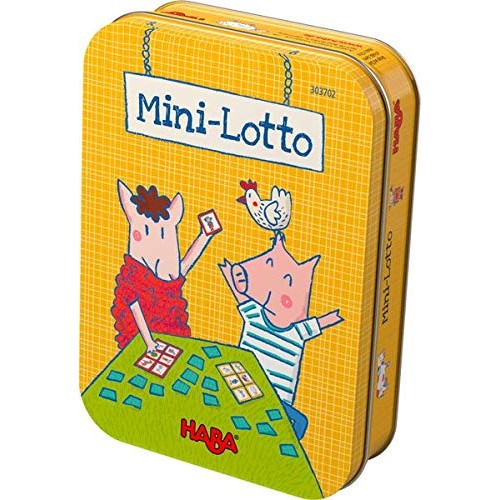 Haba Mini-Lotto Tin Game 樂透配對 便攜鐵盒遊戲